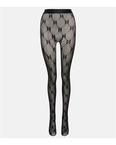 gucci gg jacquard tights|gucci gg pantyhose.